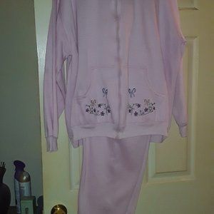 Cignal Sport womens 2 pc.pink warm up suit size XL